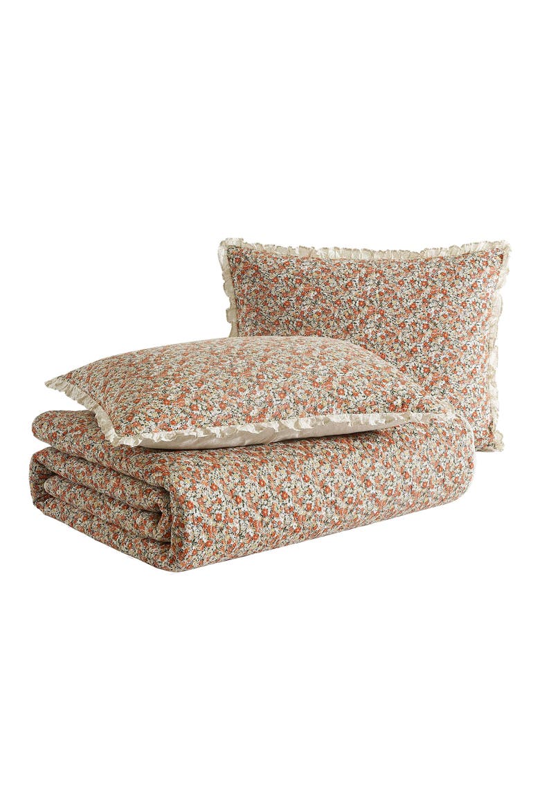 Loveston Quilt & Sham Set, Main, color, TERRACOTTA