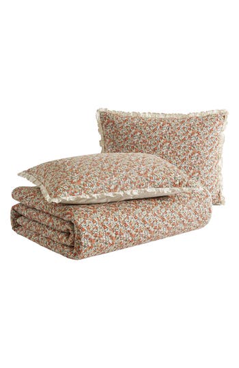 Laura Ashley Loveston Quilt & Sham Set In Terracotta