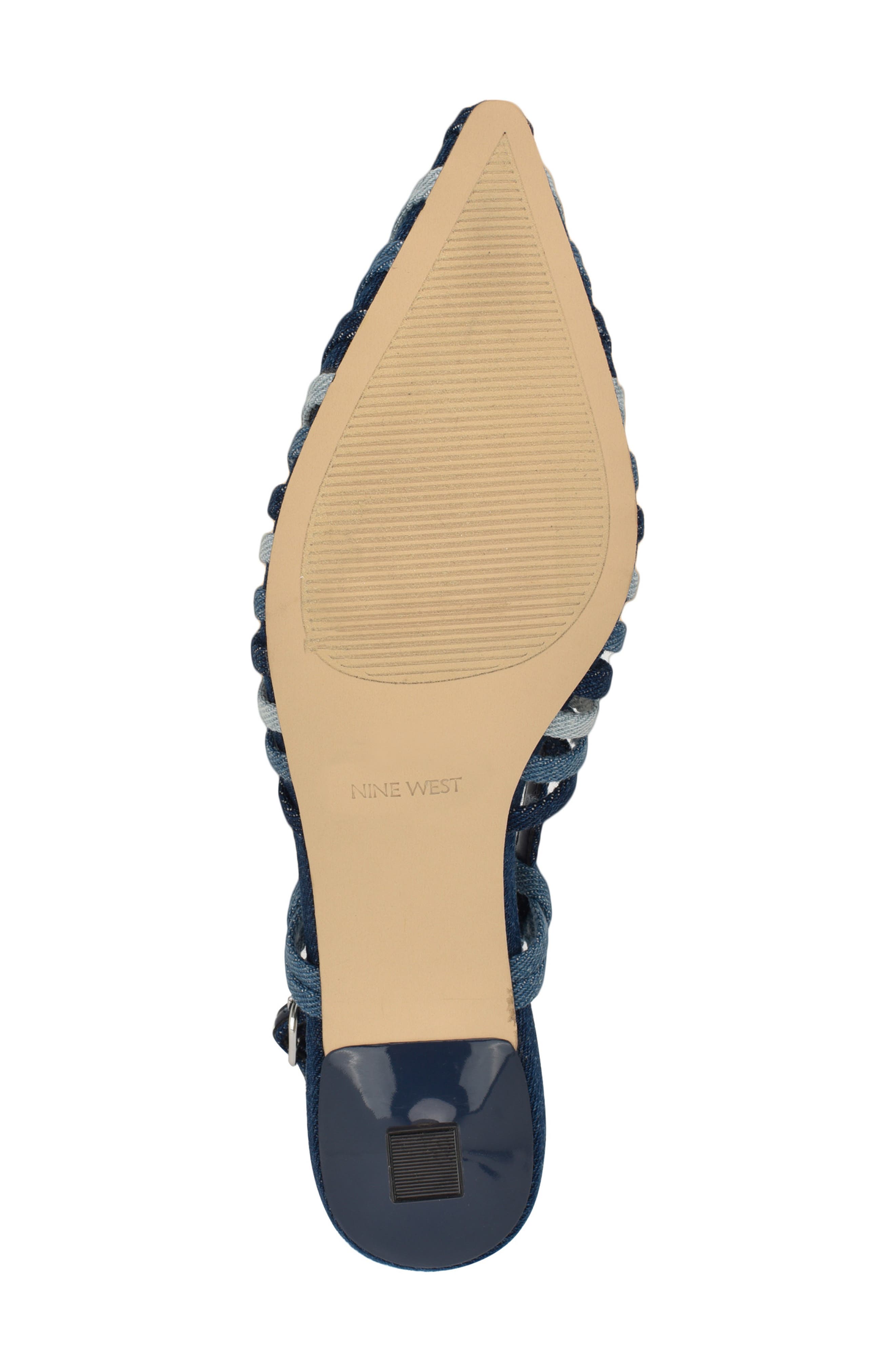Whitt Pointed Toe Slingback Pump, Alternate, color, DARK BLUE