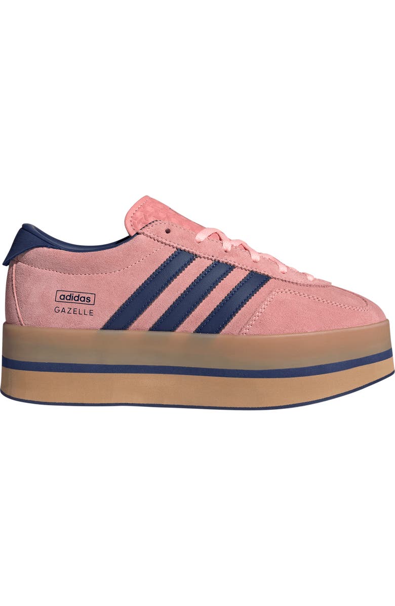 adidas Gazelle Stack Platform Sneaker, Alternate, color, Pink/ Victory Blue/ Gum