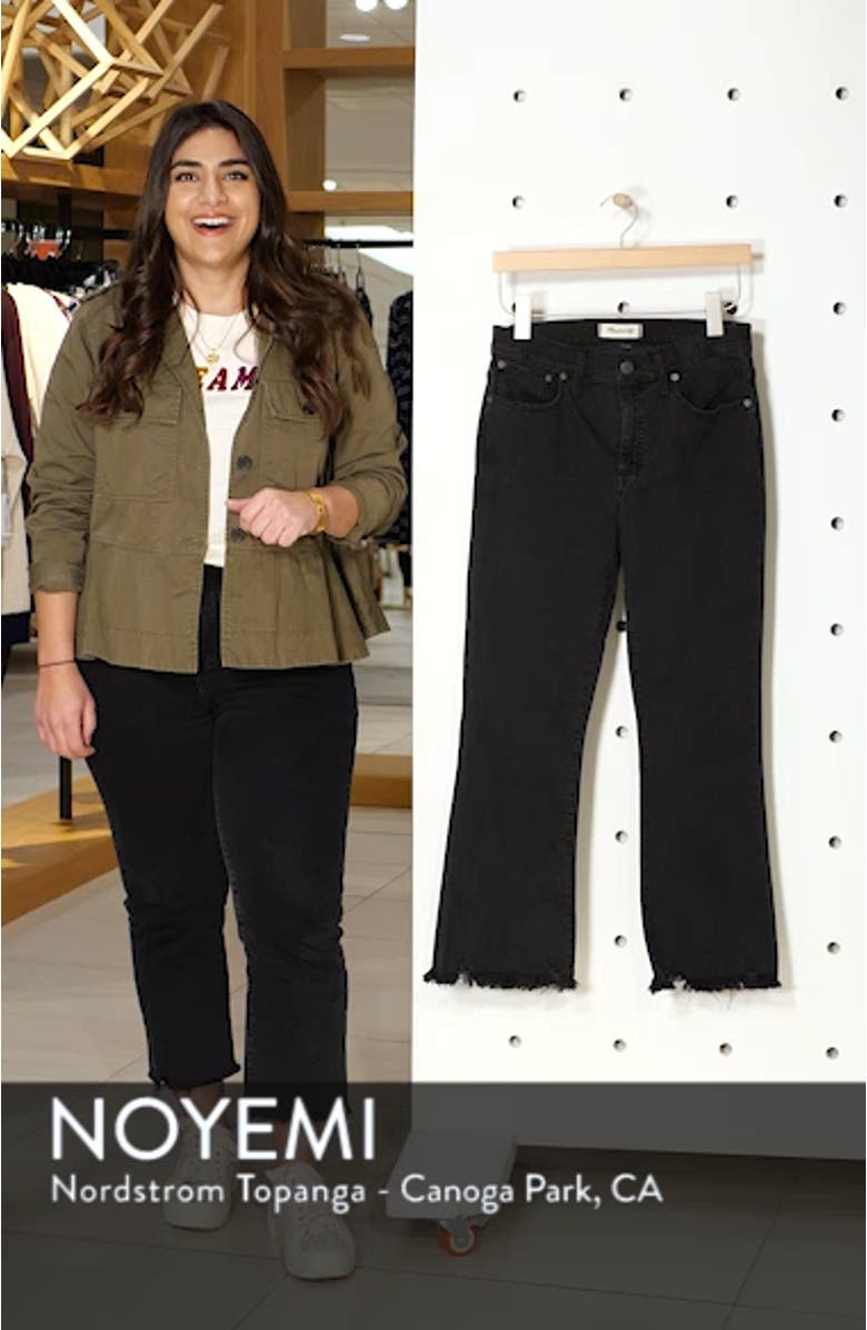 Cali Chewed Hem Demi Bootcut Jeans, sales video thumbnail