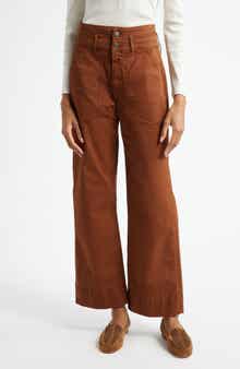 Veronica Beard Hilde Ankle Wide Leg Pants