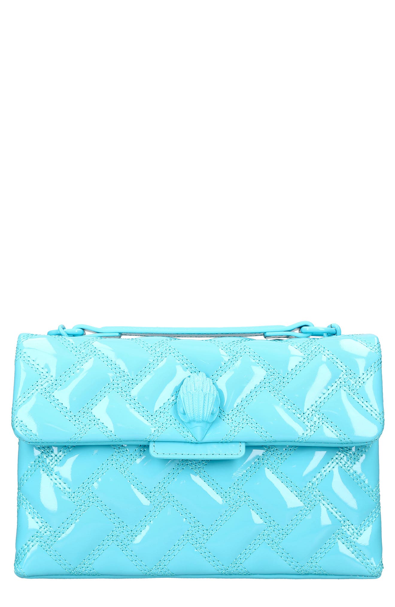 Kurt Geiger London Medium Kensington Drench Leather Convertible Shoulder Bag, Main, color, 