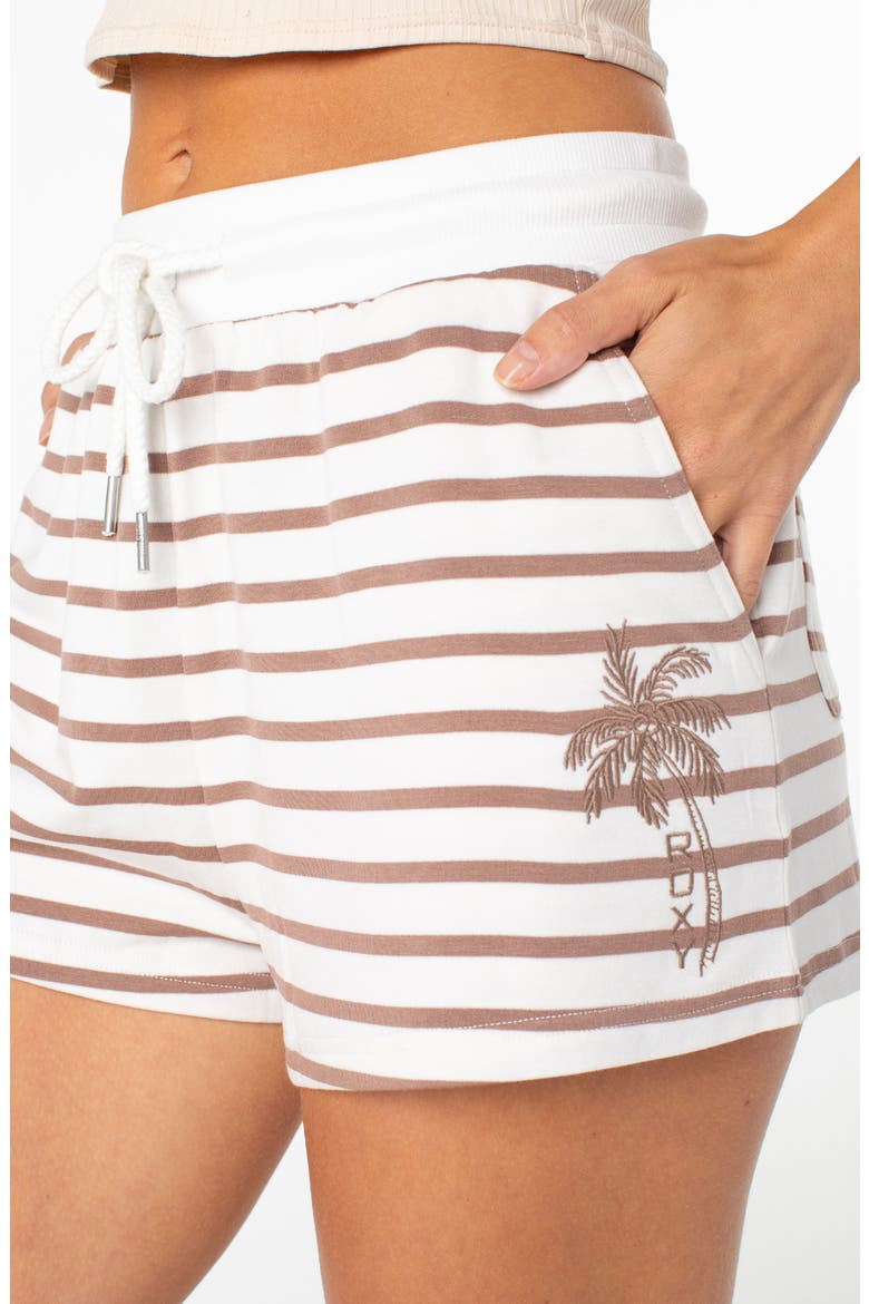Surfing by Moonlight Striped Shorts, Alternate, color, COCONT MLK