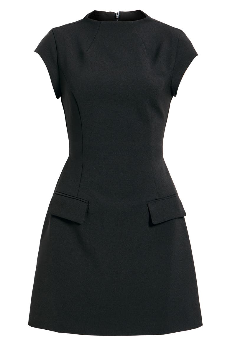 The Ultimate Muse Cap Sleeve Minidress, Alternate, color, BLACK