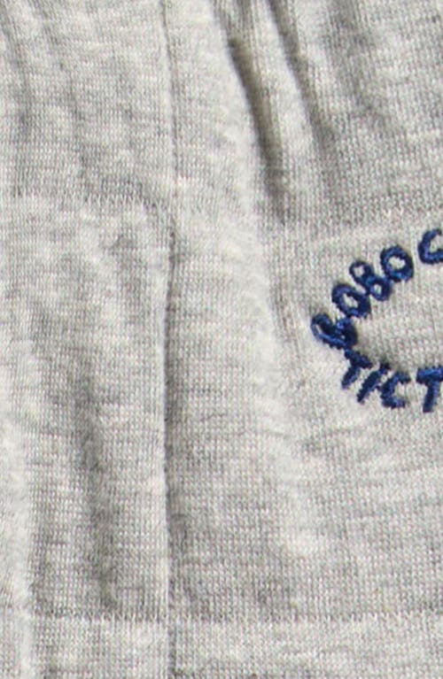 Bobo Choses Quilted Knee-patch Track Pants In Gray