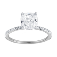 LuvMyJewelry Adeline 2.3 Ct Cushion Lab Grown Diamond Engagement Ring