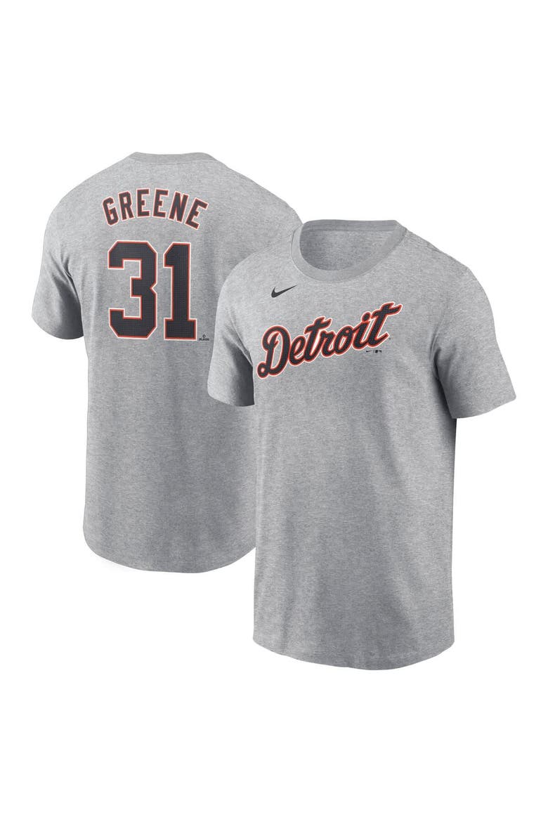Men's Nike Riley Greene Gray Detroit Tigers Fuse Name & Number T-Shirt, Main, color, Gray