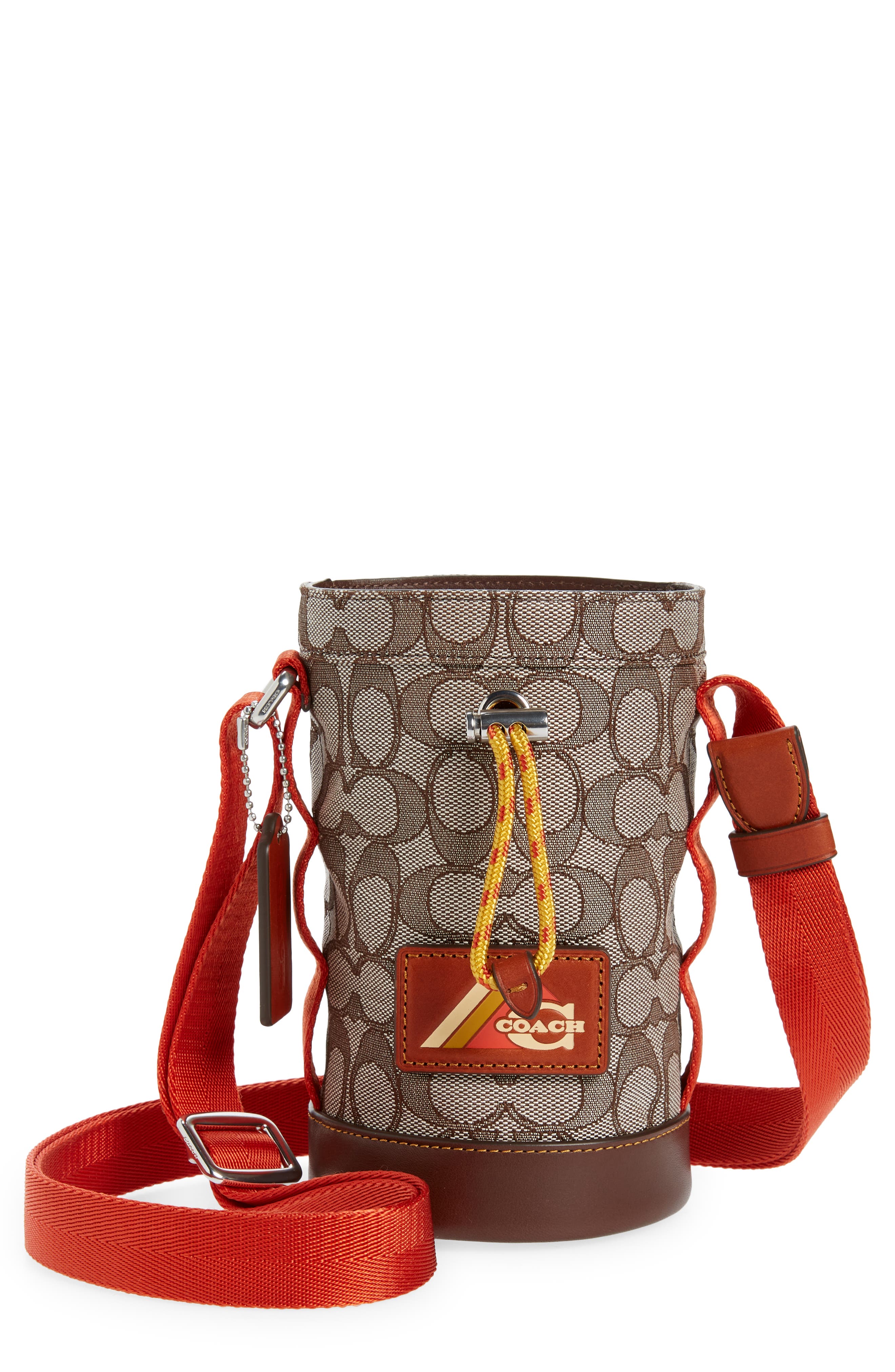 COACH Utility Logo Jacquard Crossbody Messenger Bag, Main, color, 