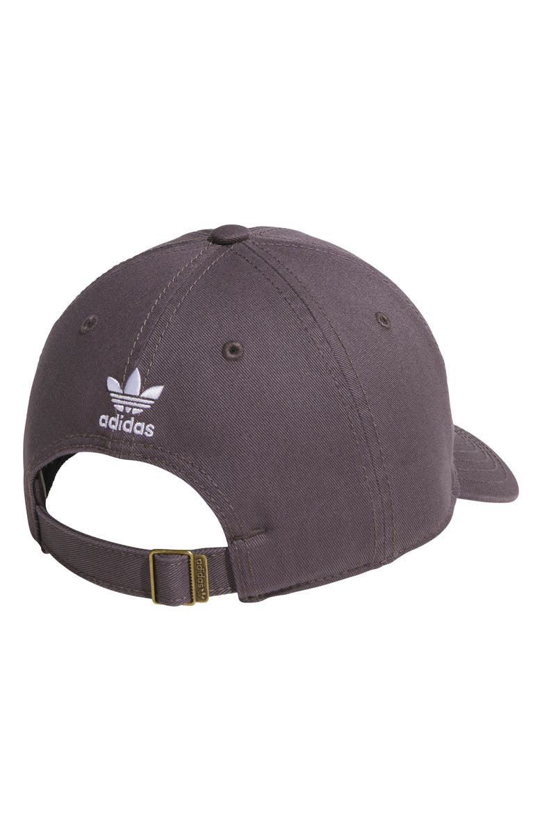 adidas Originals Relaxed Cotton Baseball Cap, Alternate, color, Grey Strata/ White