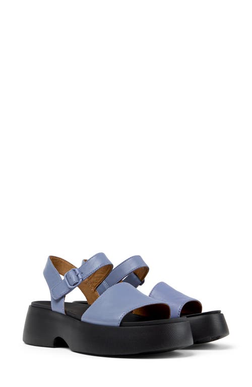 Camper Tasha Slingback Platform Sandal In Blue