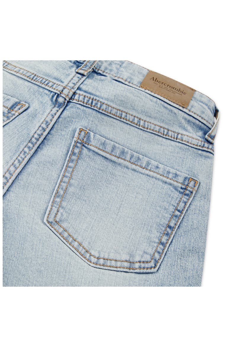 Kids' Braided High Waist Wide Leg Jeans, Alternate, color, AQUAMARINE