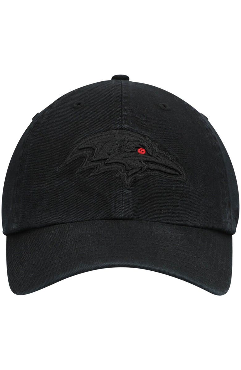 '47 Men's '47 Black Baltimore Ravens Team Tonal Clean Up Adjustable Hat, Alternate, color, Black
