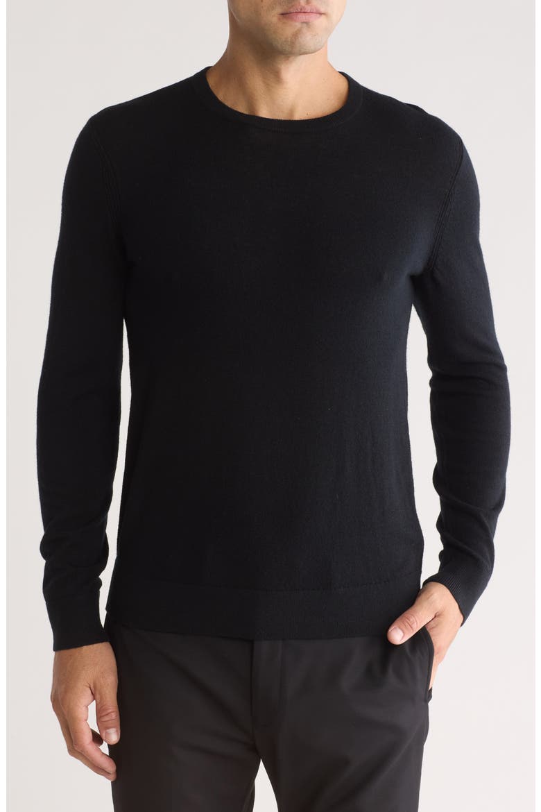 Riland Harman Wool Blend Sweater, Main, color, BLACK