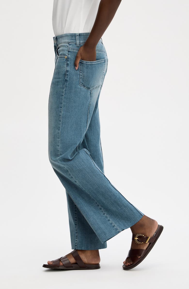 Sam Edelman High Waist Wide Leg Trouser Jeans, Alternate, color, Poppy Indigo Wash