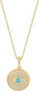 EFFY Evil Eye Goldtone Plated Pendant Necklace