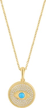 EFFY Evil Eye Goldtone Plated Pendant Necklace