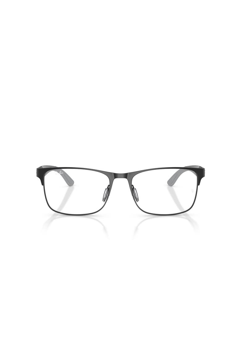 57mm Rectangle optical glasses, Alternate, color, Black