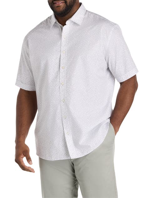 Big & Tall Micro Floral Sport Shirt