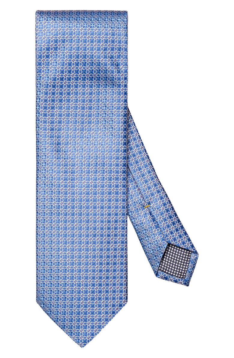 Eton Geometric Silk Tie, Main, color, 