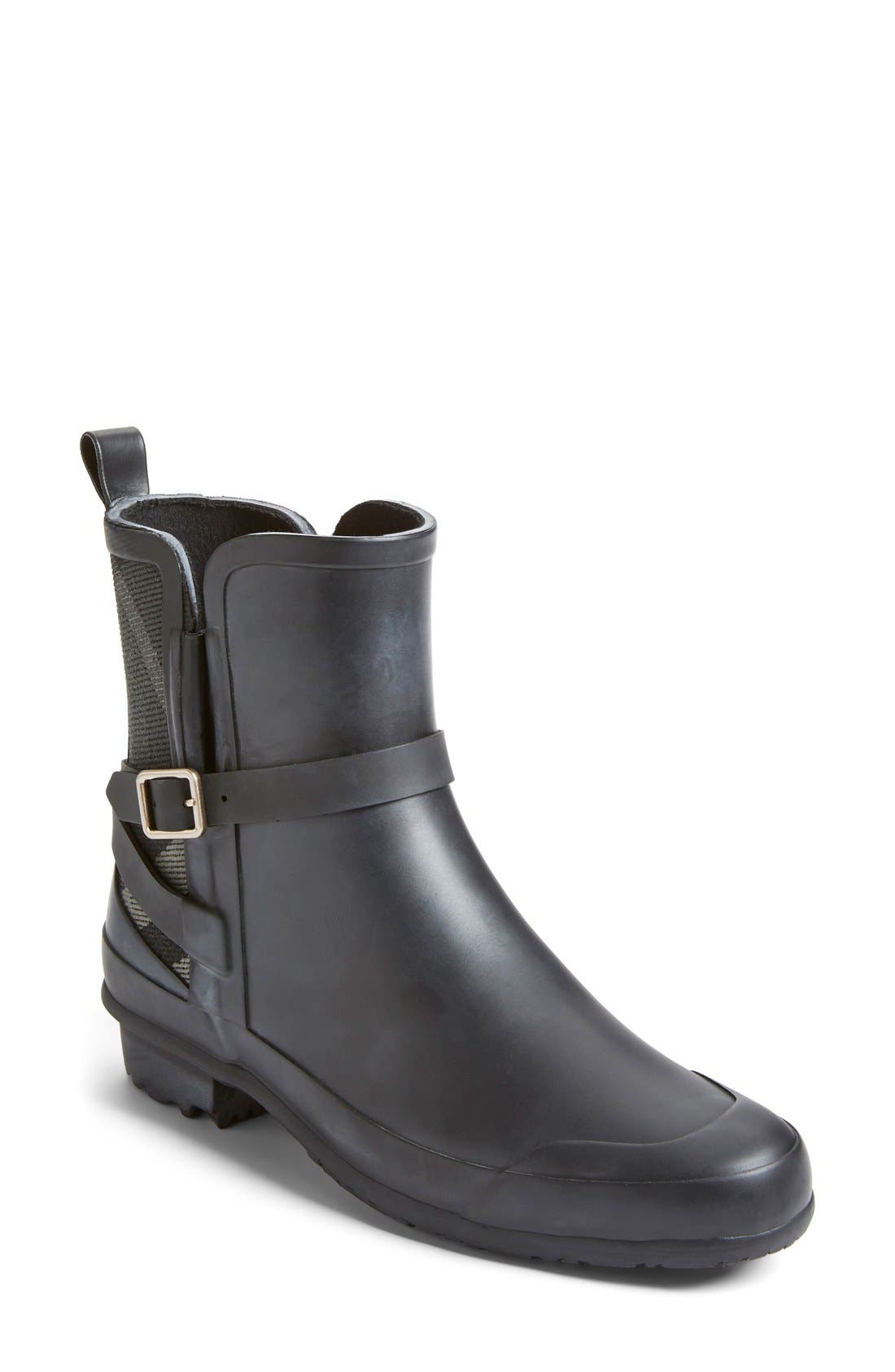 'Riddlestone' Rain Boot, Main, color, BLACK/ CHARCOAL