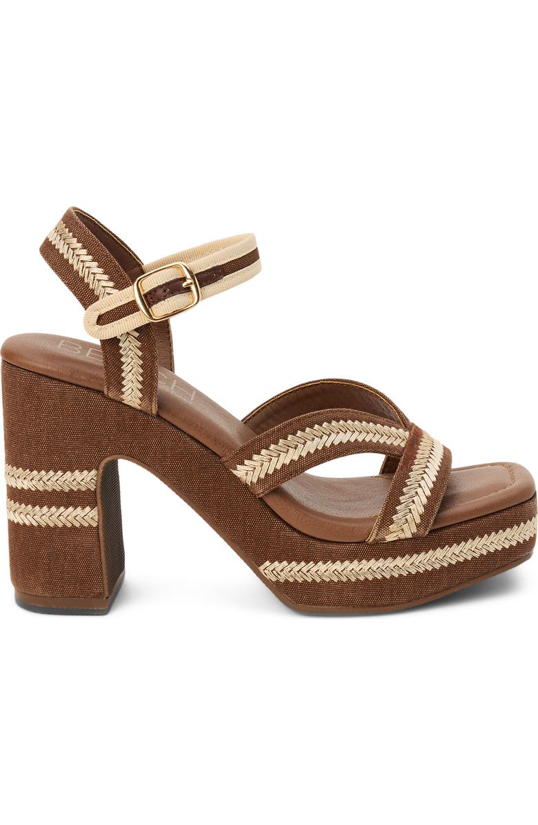 BEACH BY MATISSE Adelaide Ankle Strap Platform Sandal, Alternate, color, Chocolate