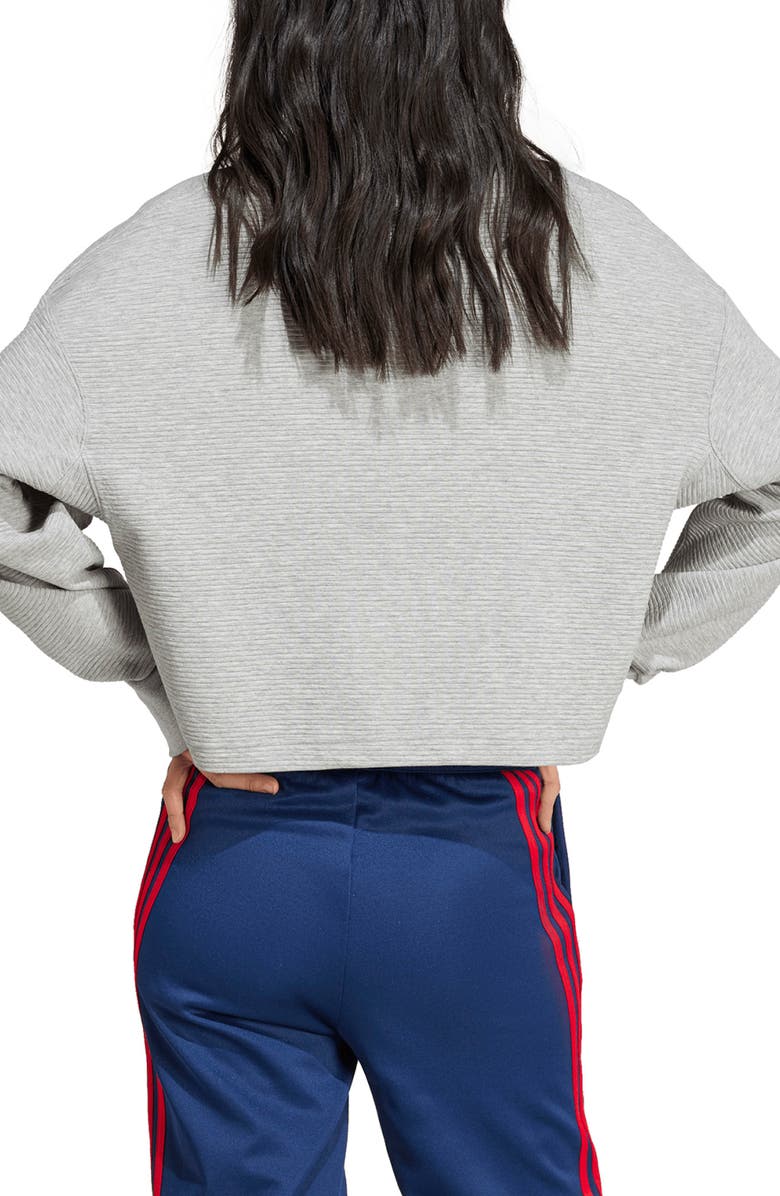 adidas All Szn Rib V-Neck Sweatshirt, Alternate, color, 