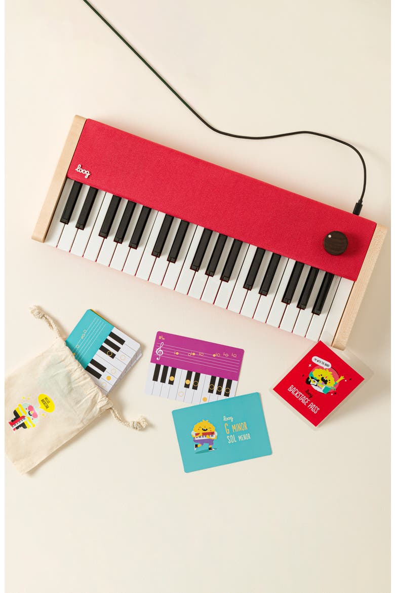 Mini Maestro Portable Digital Learning Piano by Loog Guitars, LLC, Main, color, Multi