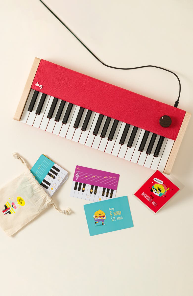 Uncommon Goods Mini Maestro Portable Digital Learning Piano by Loog Guitars, LLC, Main, color, Multi