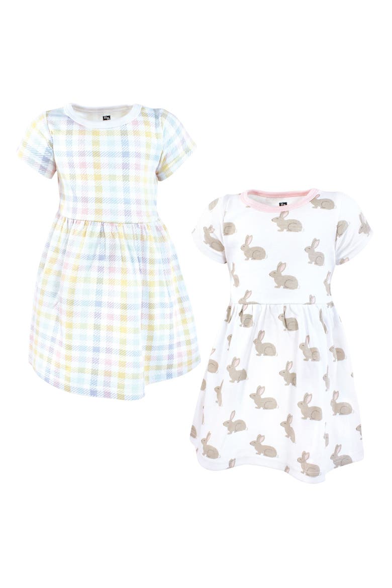 2Pk Dress, Main, color, Easter Plaid Bunny