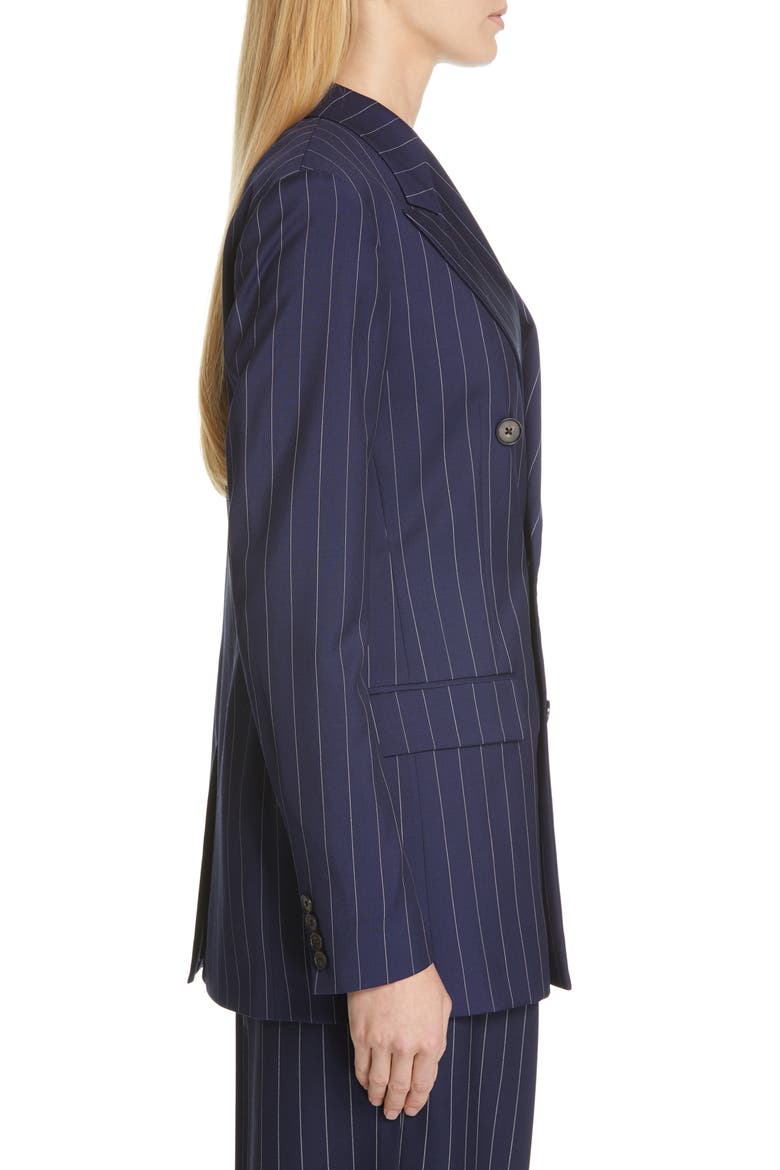 Pinstripe Blazer, Alternate, color, CRUISE NAVY/ CREAM PINSTRIPE