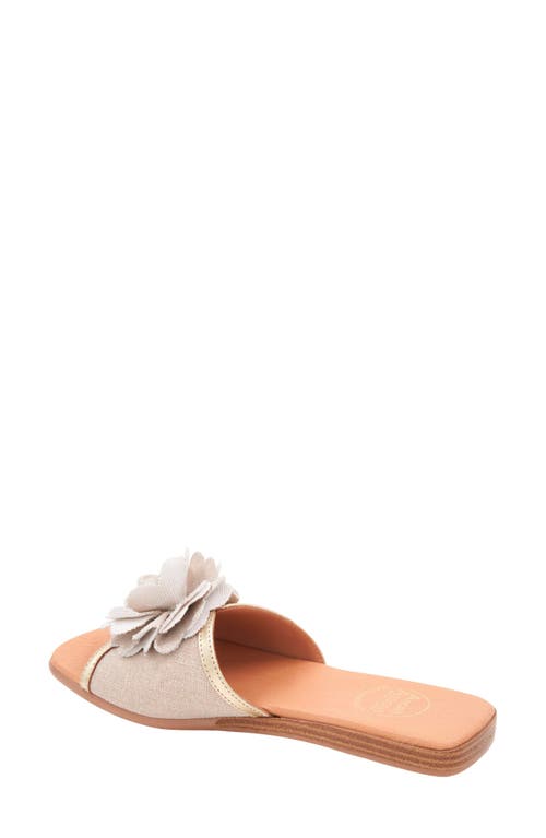 Andre Assous André Assous Kiky Slide Sandal In Natural/platino