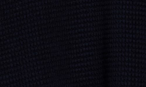 James Campbell Spauding Waffle Knit Sweater In Blue