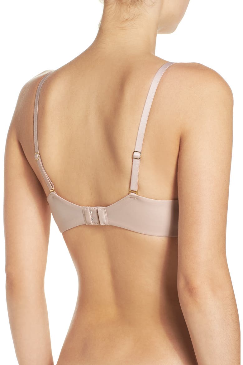 Pristine Push-Up Convertible Plunge Bra, Alternate, color, LIGHT MOCHA
