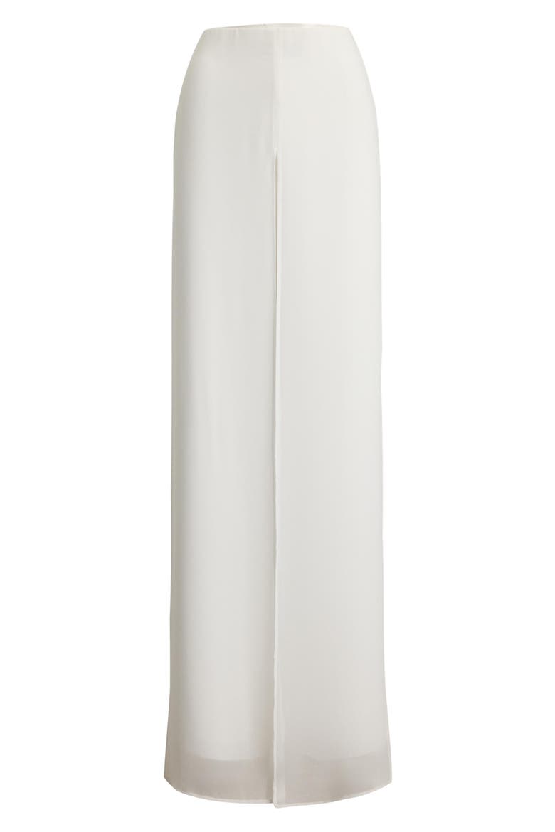 Paski Georgette Overlay Wide Leg Pants, Alternate, color, WHITE