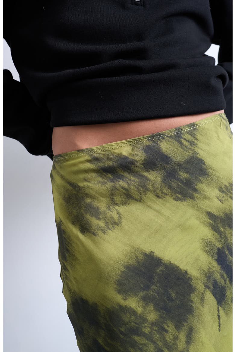 Bias Cut Satin Maxi Skirt, Alternate, color, LIGHT GREEN