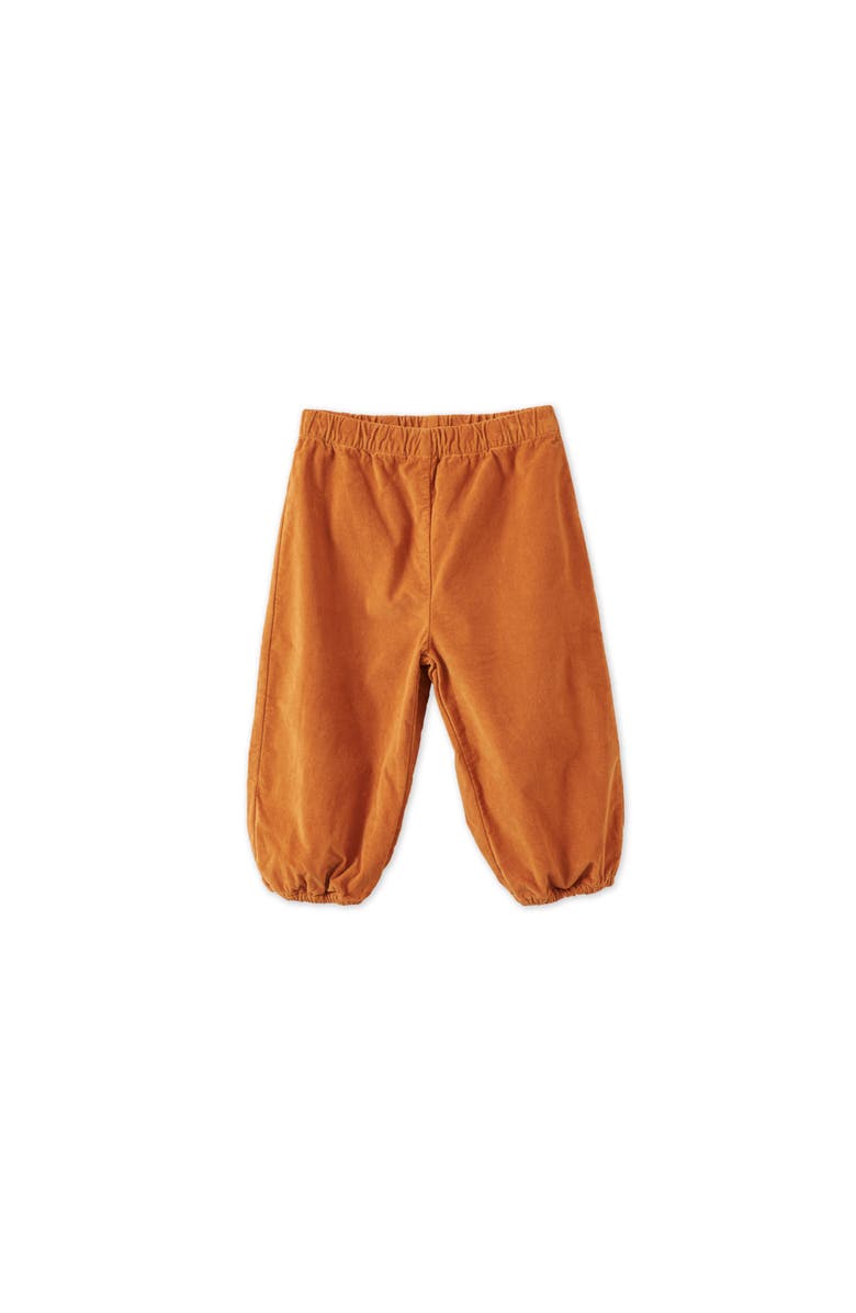 Vild House of Little Organic Cotton Velvet Trousers - Infant, Main, color, Raw Sienna