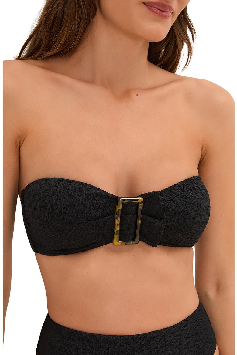 Firenze Sade Bandeau Bikini Top, Main, color, BLACK