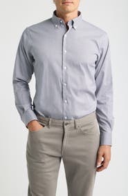 Peter Millar Greg Crown Long Sleeve Stretch Sport Shirt