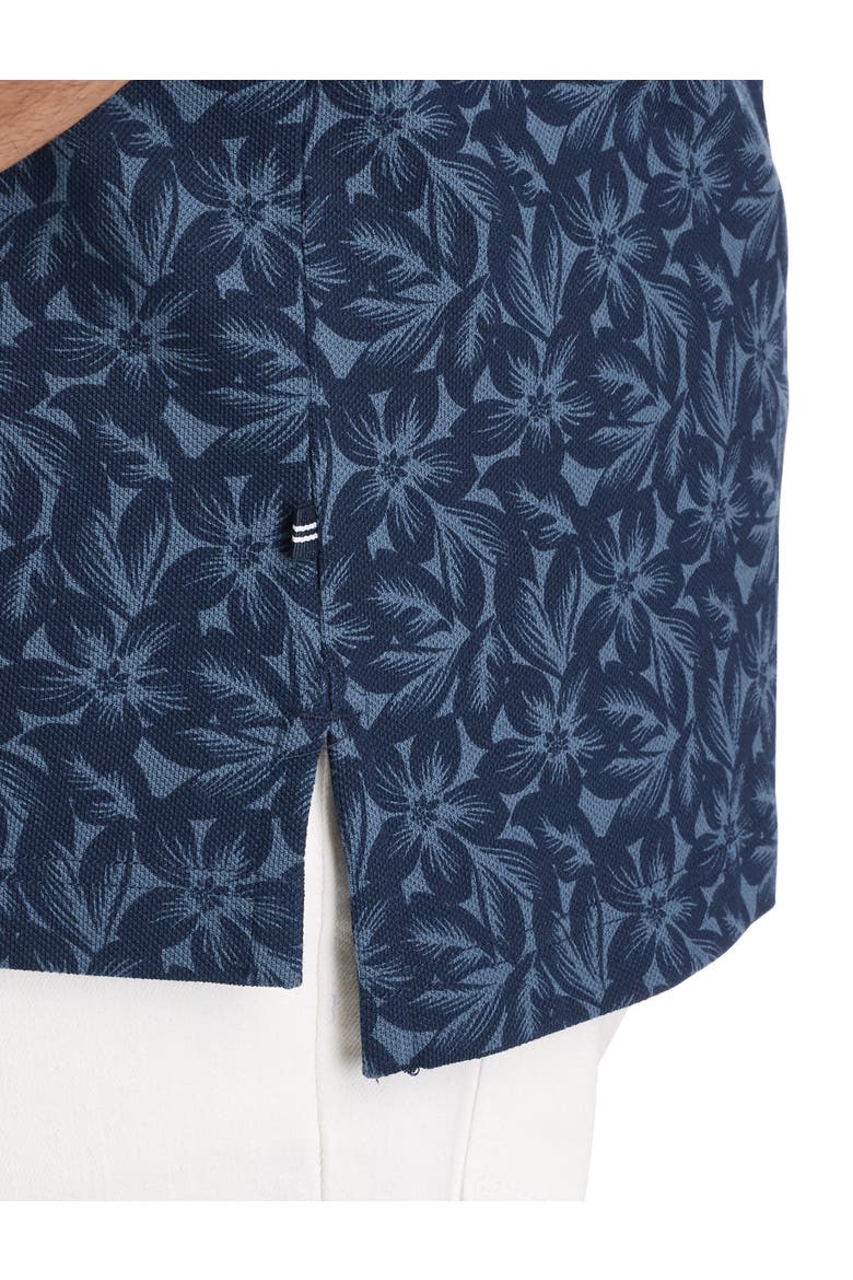 Big & Tall Floral Polo Shirt, Alternate, color, NAVY SEAS