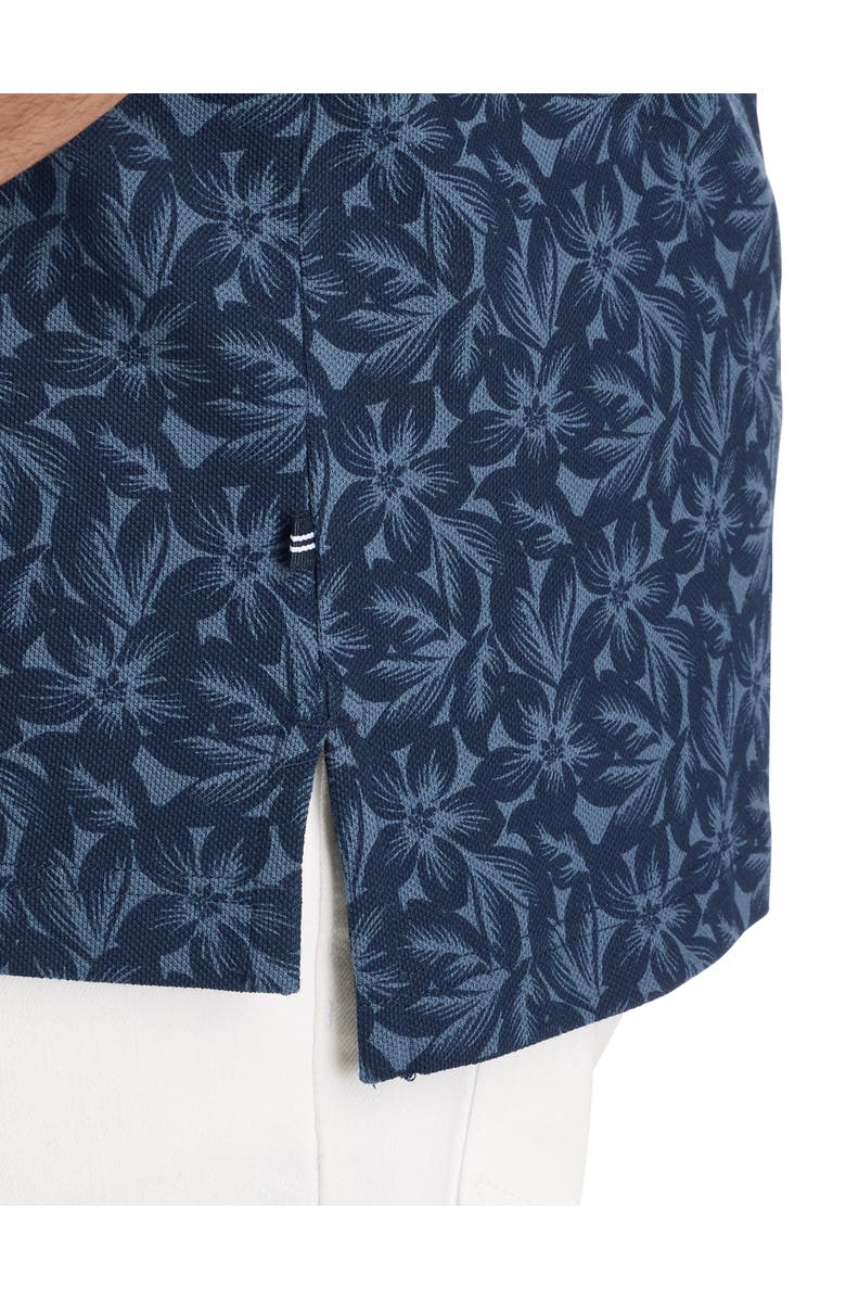 Nautica Big & Tall Floral Polo Shirt, Alternate, color, Navy Seas