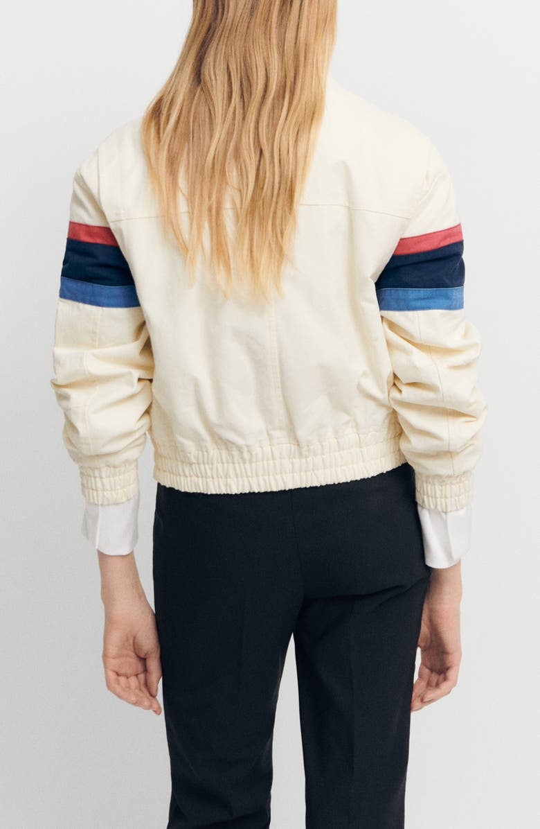 MANGO Cotton Racing Jacket, Alternate, color,