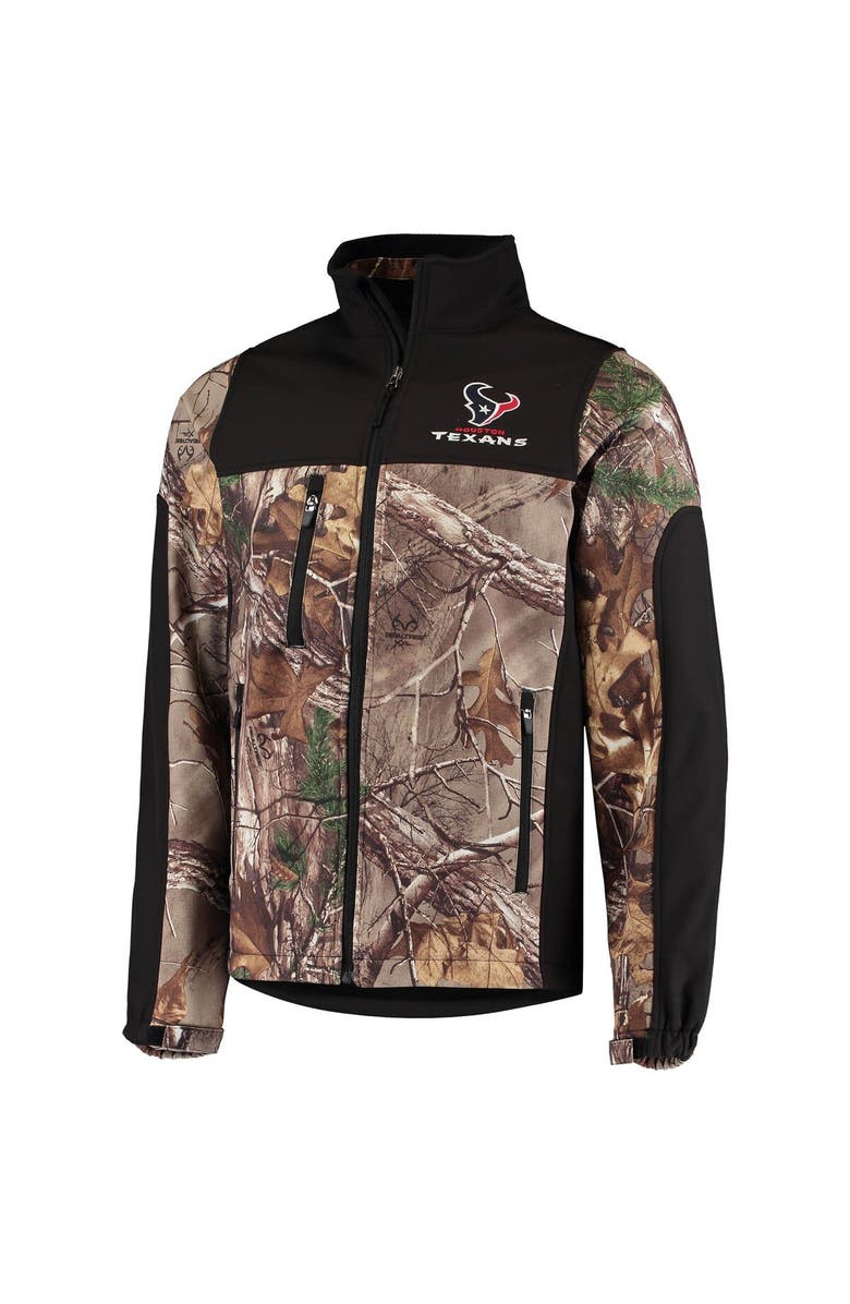 DUNBROOKE Men's Dunbrooke Realtree Camo/Black Houston Texans Circle Hunter Softshell Full-Zip Jacket, Alternate, color,