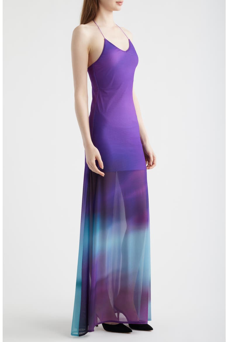 Balita Mesh Maxi Dress, Alternate, color, LILAC