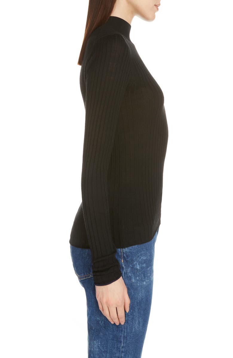 Acne Studios Kulia Ribbed Merino Wool Sweater, Alternate, color,