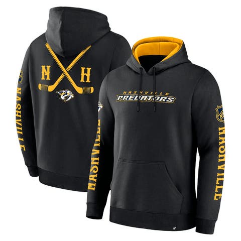 Men's Fanatics Black Nashville Predators Big City Legacy Fleece Pullover Hoodie