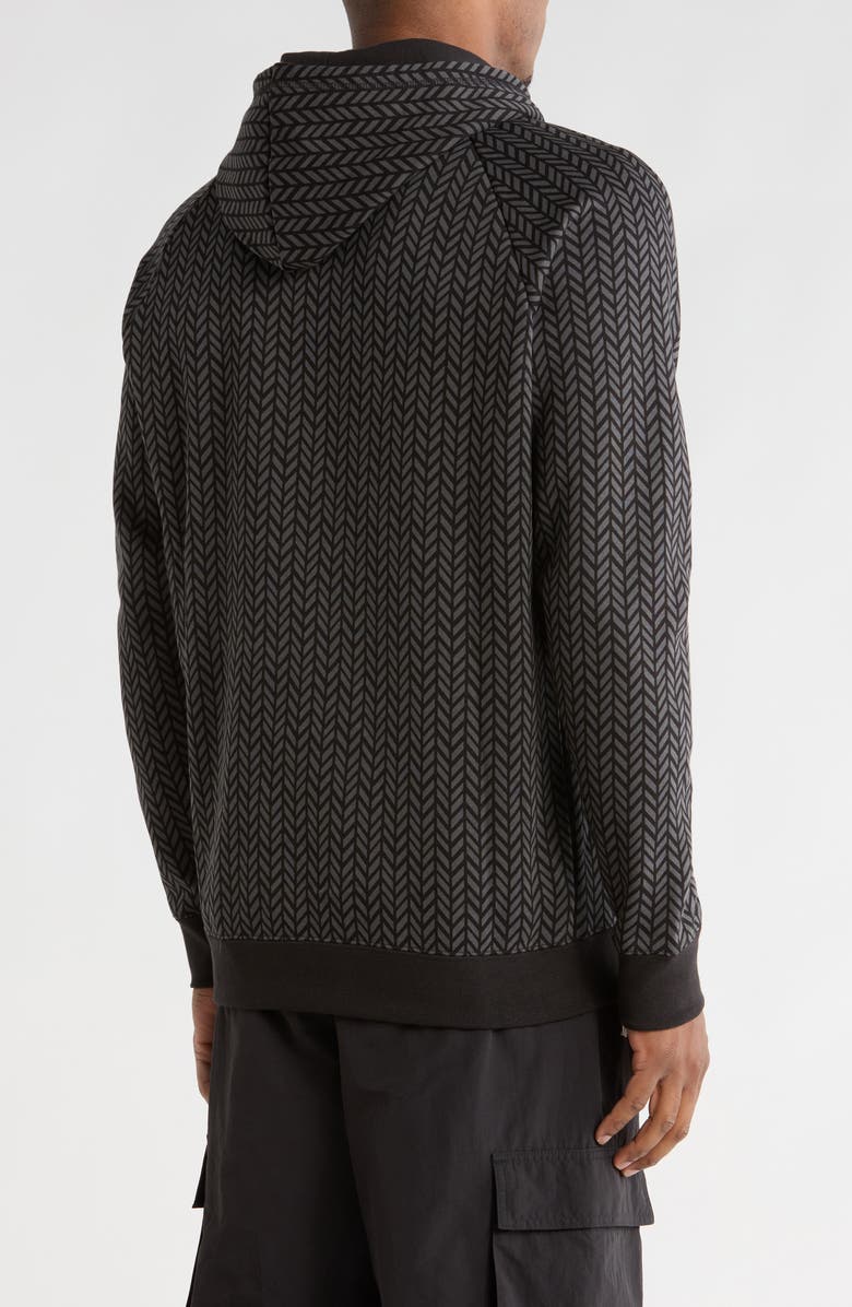 PUMA Essential Herringbone Hoodie, Alternate, color, Puma Black