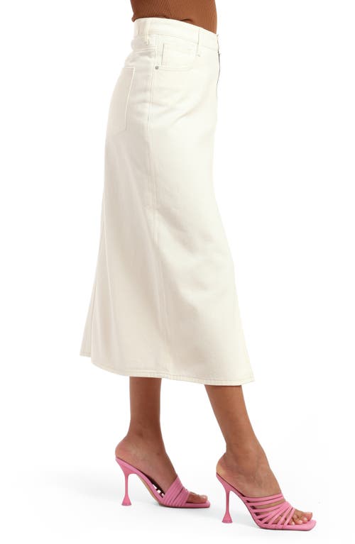 Mavi Jeans Marin Front Slit Denim Midi Skirt
