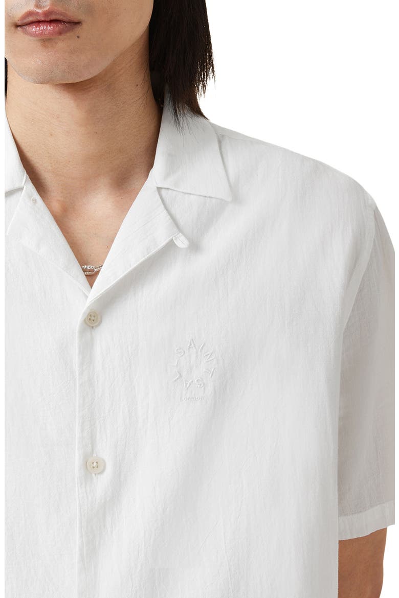 Haven Short Sleeve Camp Shirt, Alternate, color, WHITE