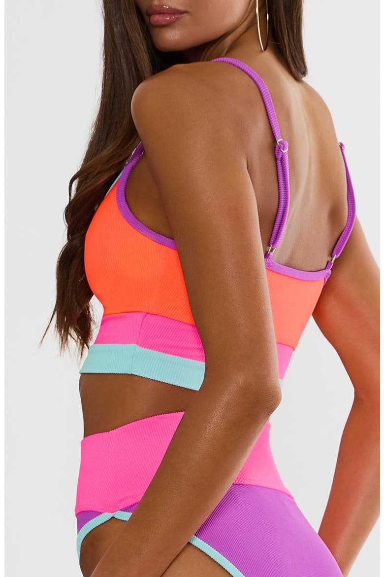 Eva Rib Colorblock Bikini Top, Alternate, color, VIBRANT VOLLEY COLORBLOCK